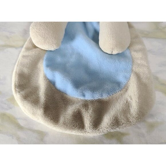 SL Home Fashions Elephant Baby Security Blanket Lovey Plush Ultra Soft Blue Tan - Picture 4 of 7
